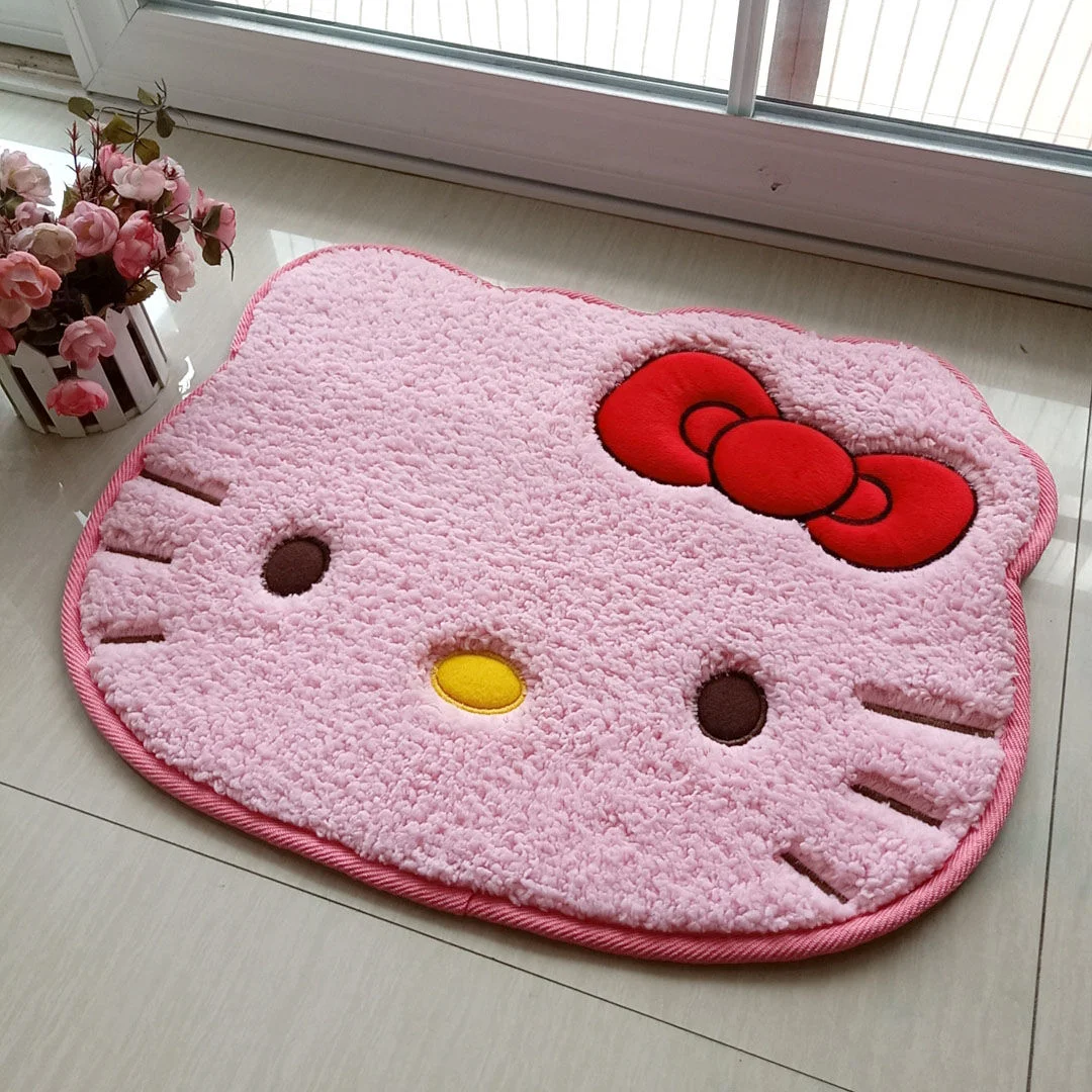 Sanrio Hello Kitty Rug Cartoon Cute Floor Bath Mat Velvet Memory Cotton Children Absorbent Door Footmat Non Slip Bathroom Carpet images - 6