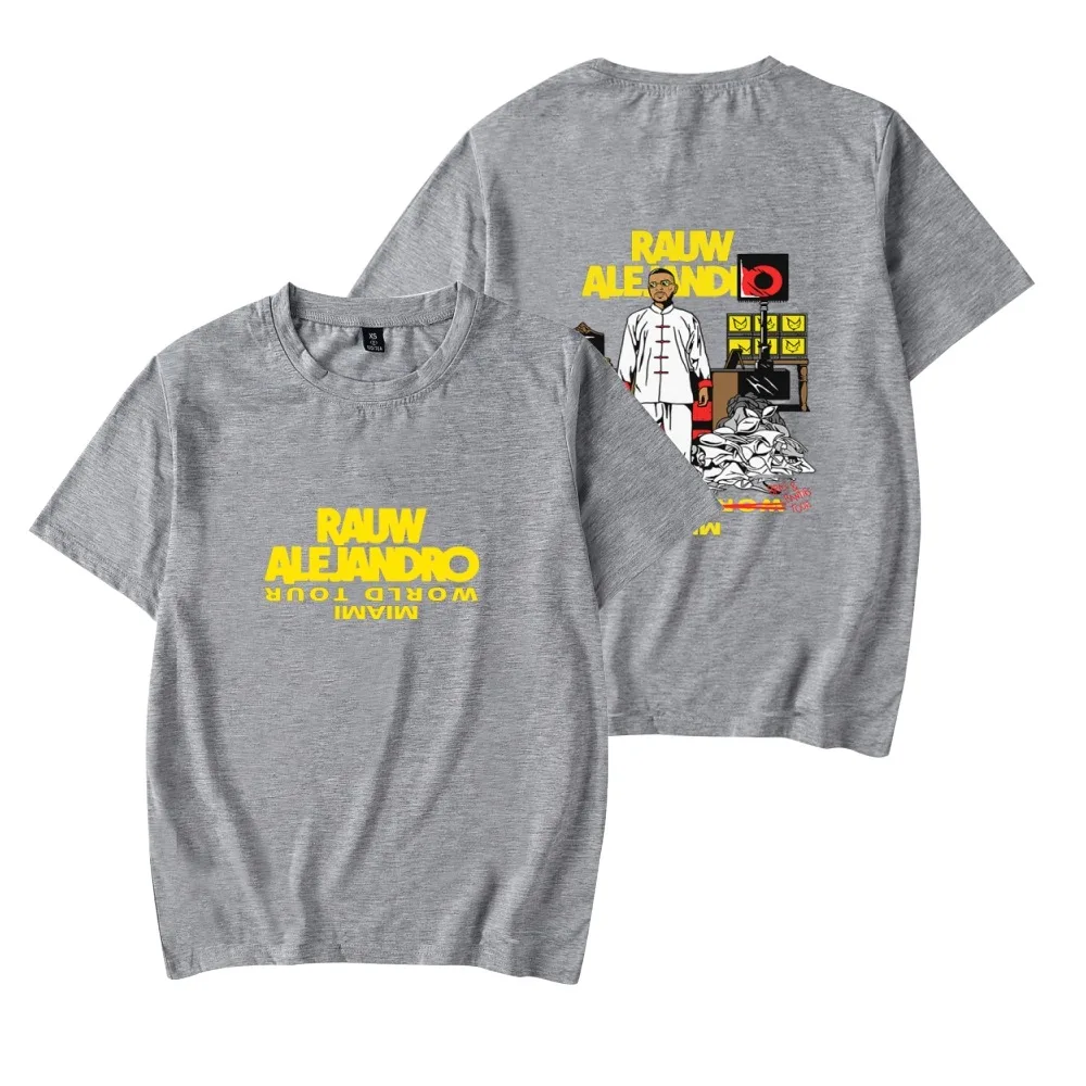 Футболка Rauw Alejandro 2022 Майами World Tour Merch с круглым вырезом и короткими рукавами для