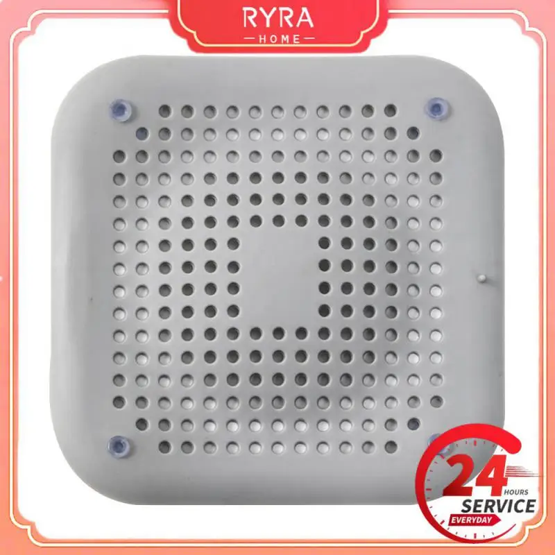 

White Floor Drain Silicone Not Easily Deformed Filter Soft And Smooth Floor Drain Cover Home Furnishing Tpr Hair Filter Sink