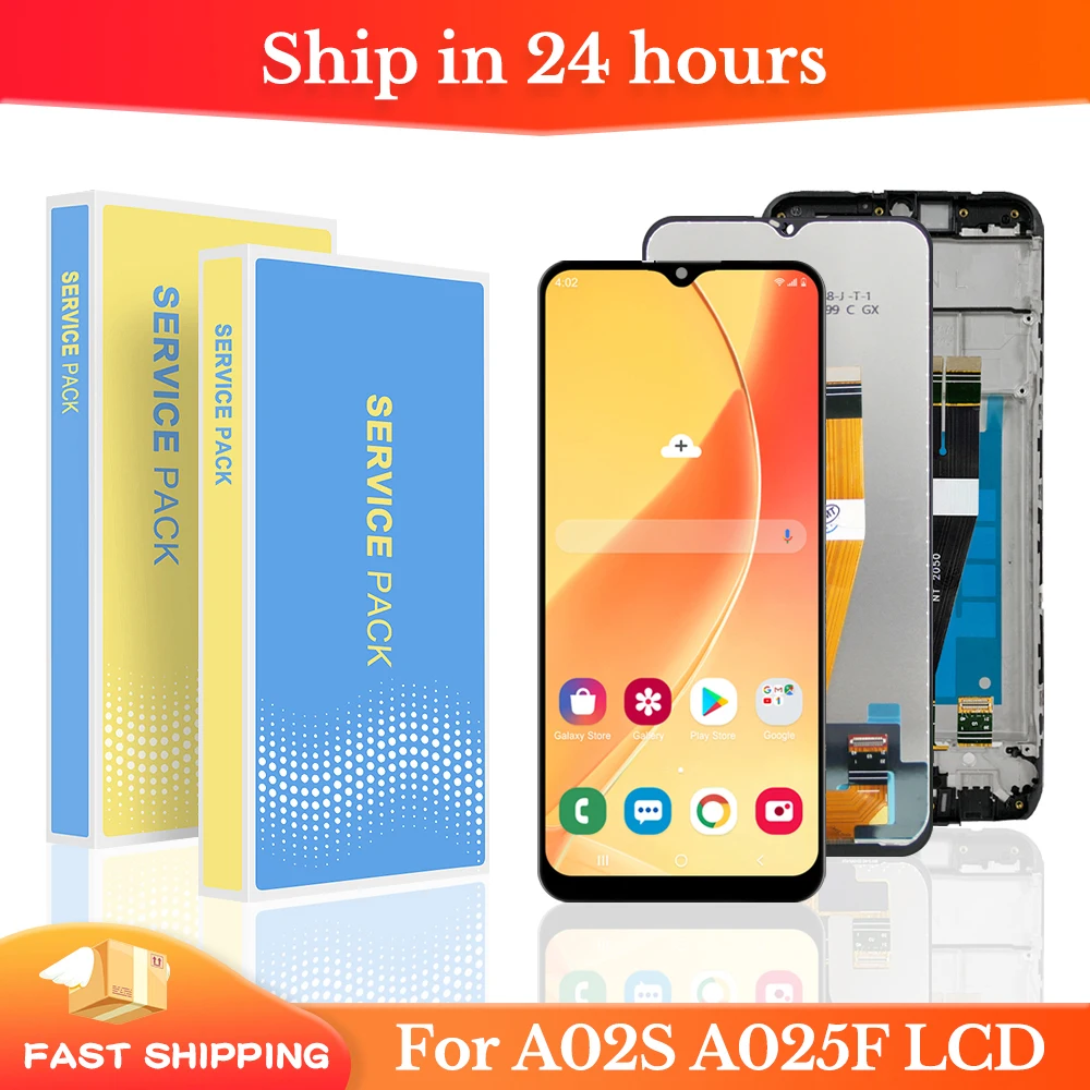 Оригинальный дисплей 6,5 'для Samsung Galaxy A02s A025, сенсорный экран, дигитайзер в сборе для Samsung A02s A025M A025F/DS A025G/DS, ЖК-дисплей