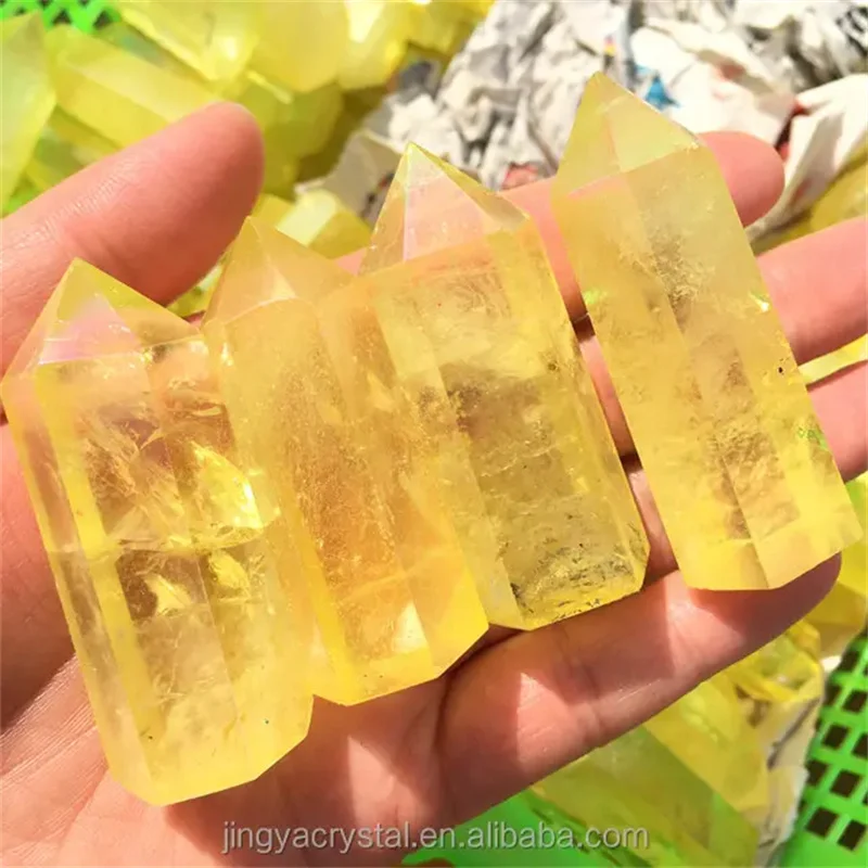 Натуральные кристаллические лечебные камни обелиск башня aura прозрачная