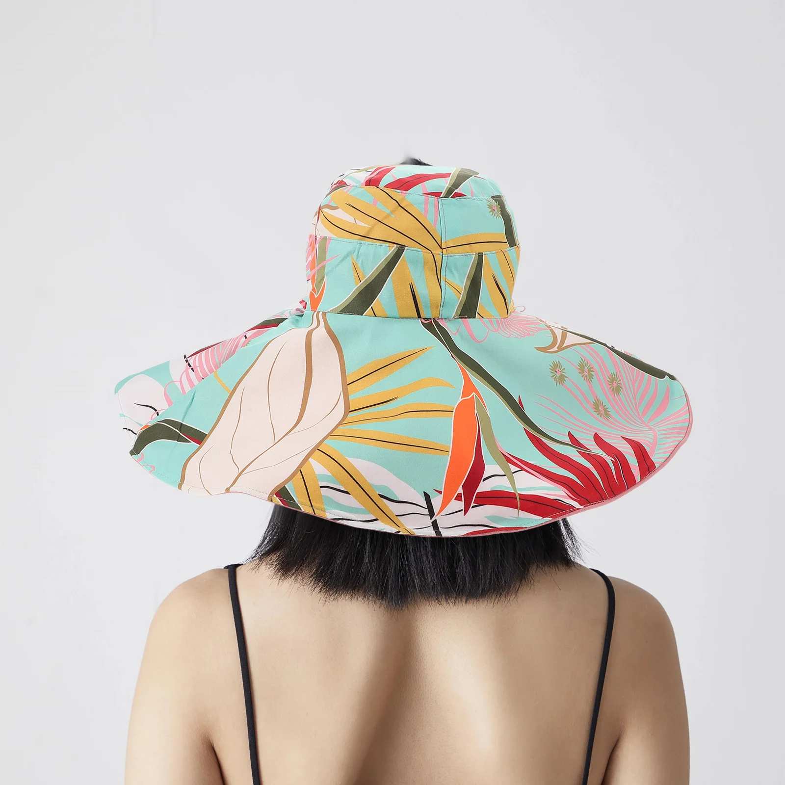 Женская шляпа-ведро пляжные шляпы от солнца с отверстиями для солнцезащитных