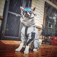 waterproof dog raincoat rain jacket high reflective night safety dog clothing dog outdoor training coat for large dogs