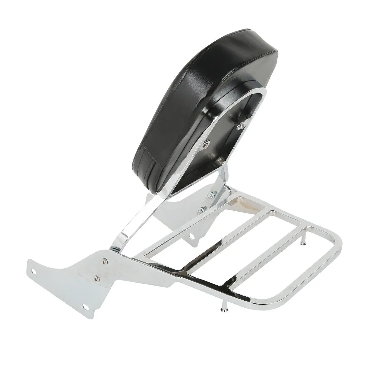 Мотоциклетный хромированный черный съемный багажник на спинку Sissy Bar для Honda Shadow