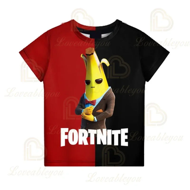 Фото 3d футболка для мальчиков и девочек, топы Fortnite Victory, детская одежда, детская футболка Battle Royale, футболка Ravage Hero, одежда №3