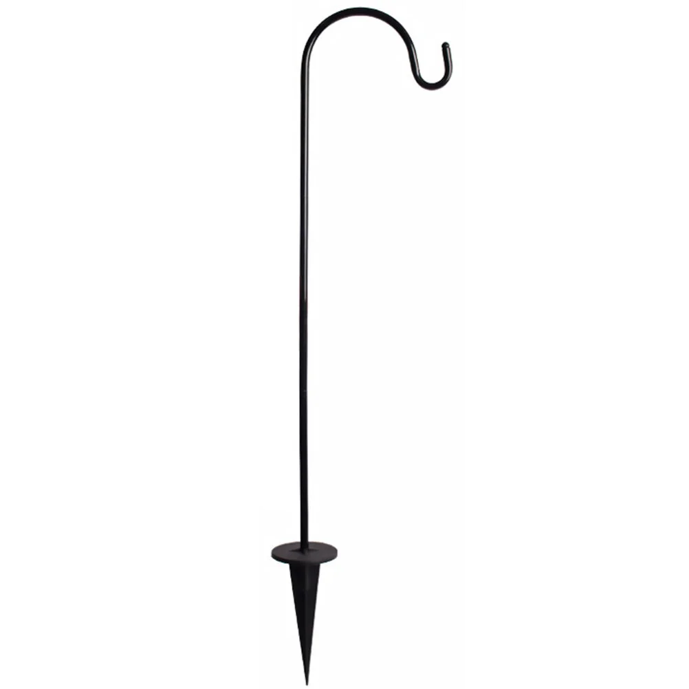 

Iron Floor Plug Hanging Wall Planters Courtyard Hook Shepherds Stand Jar Garden In-ground Hanger