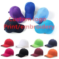 solid custom logo baseball cap for women customized trucker hat sports hat men 30 colors acrylic dad hat casquette gorros