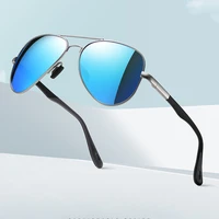 oversized double bridge pilot sun glasses polarized mirror sunglasses custom made myopia minus prescription lens 1 to 6