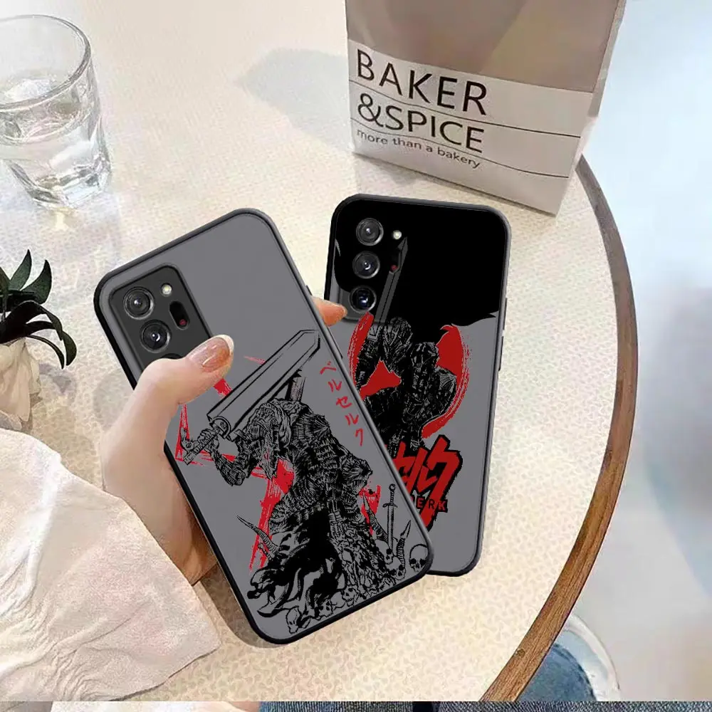 

Anime Berserk Guts Cartoon Matte Case For Samsung Galaxy M62 M52 M51 M33 M32 M31 M30S M23 M20 M10 Note 20 10 9 Ultra Lite Funda
