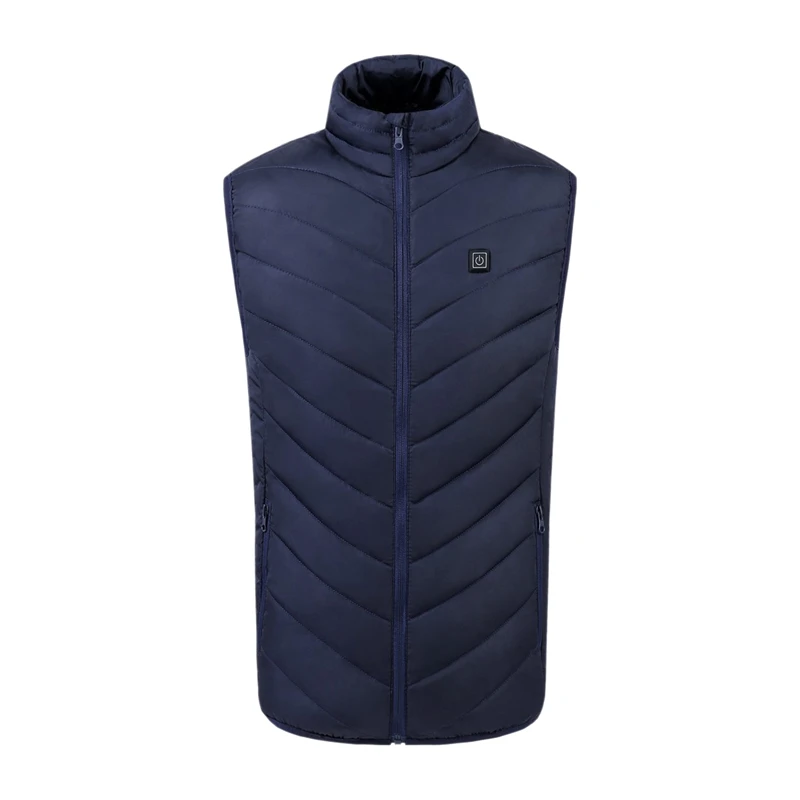 

9 Areas Heated Vest Jacket USB Winter Electric Heated Sleeveless Jacket Outdoor Waistcoat Hiking Vest