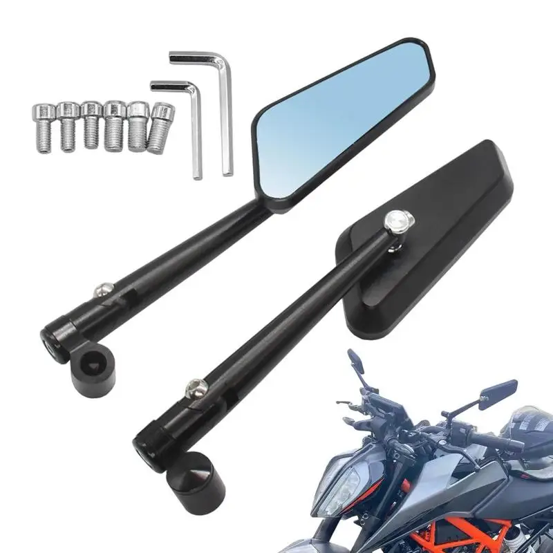 

Motorcycle Side Mirrors Bicycle Riding Rearview Mirrors Modified Motorcycle Rearview Mirror Wind Wing Rotating Mountain Bike
