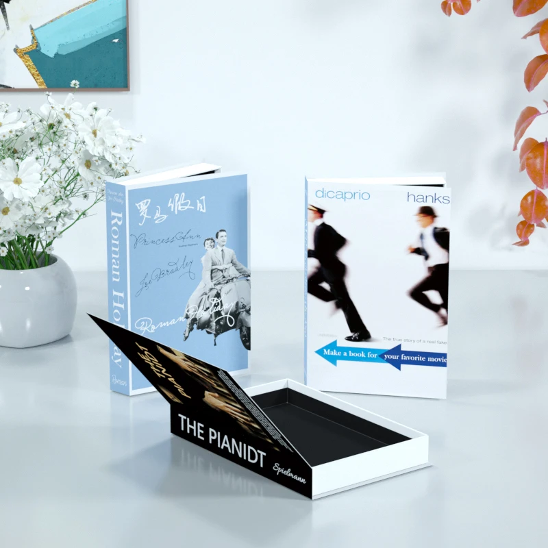 Роскошная коробка для хранения украшения дома Современное украшение поддельная