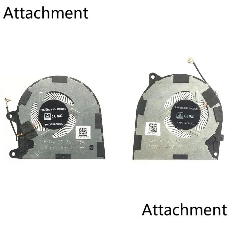 Новый вентилятор процессора и графического для Lenovo Yoga 730 730-15IKB 730-15 730-13IKB DC5V 0 5A DFS