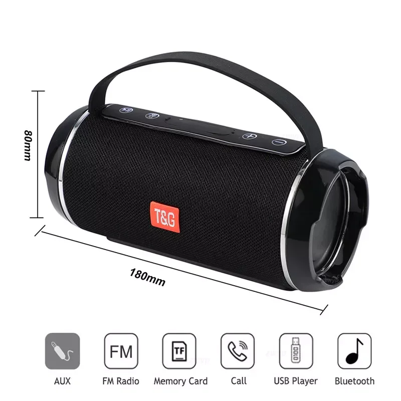 Беспроводной Мощный Bluetooth динамик TG116C внешняя колонка сабвуфер музыкальный