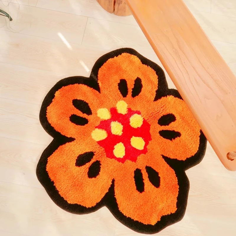 Шикарный цветочный ковер для гостиной яркий спальни нигонии Напольный Коврик