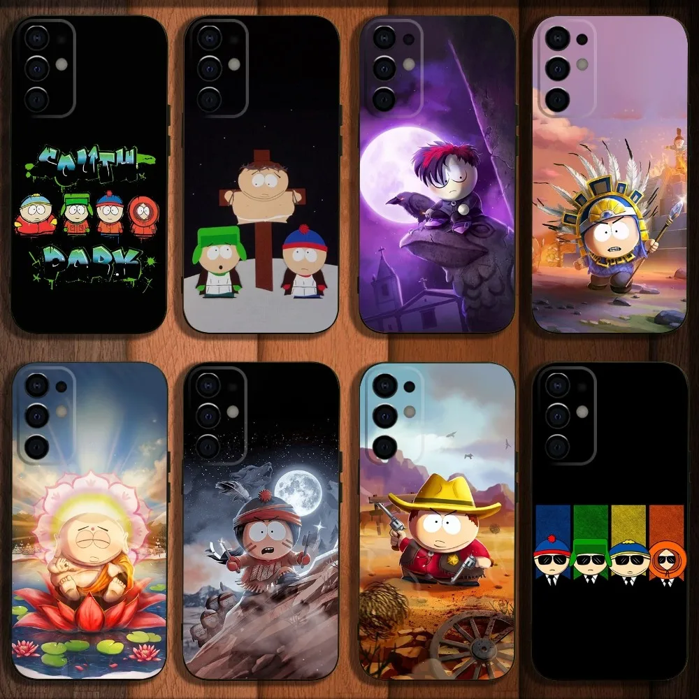 Чехол для телефона с принтом аниме S-South P-Park Samsung S24 S21 S22 S23 S30 Ultra S20 Plus Fe Lite Note 10 9