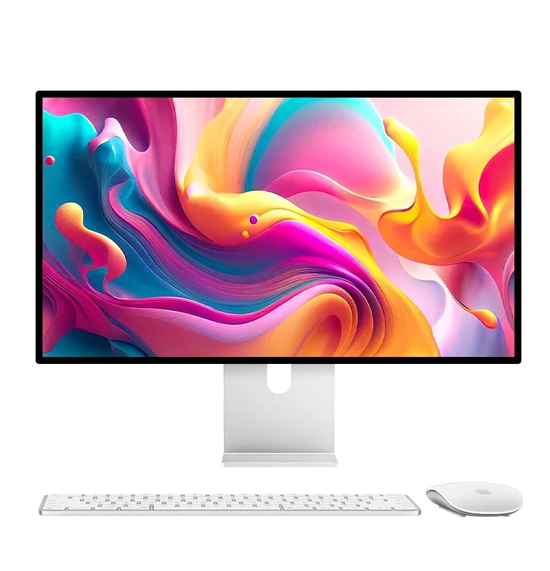 Фото 27-дюймовый 5K-дисплей с интерфейсом TYPE-C Thunderbolt для Mac, ЖК-монитор из алюминиевого сплава, 60 Гц, глянцевый экран IPS, KUYCON G27XSE с кронштейном №2