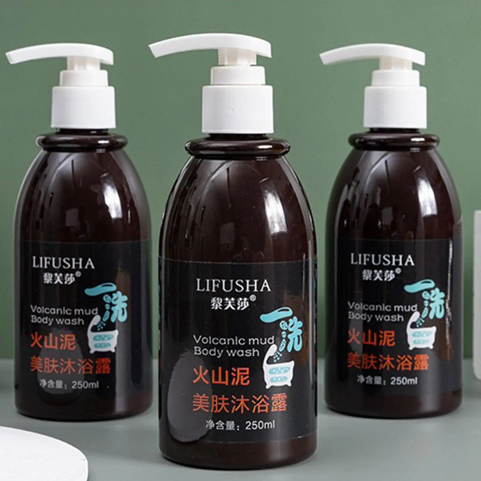 

Отбеливающий крем для тела из вулканической грязи, крем для душа из вулканической грязи, чистый дневной гель, быстрая увлажняющая ванночка L2U5