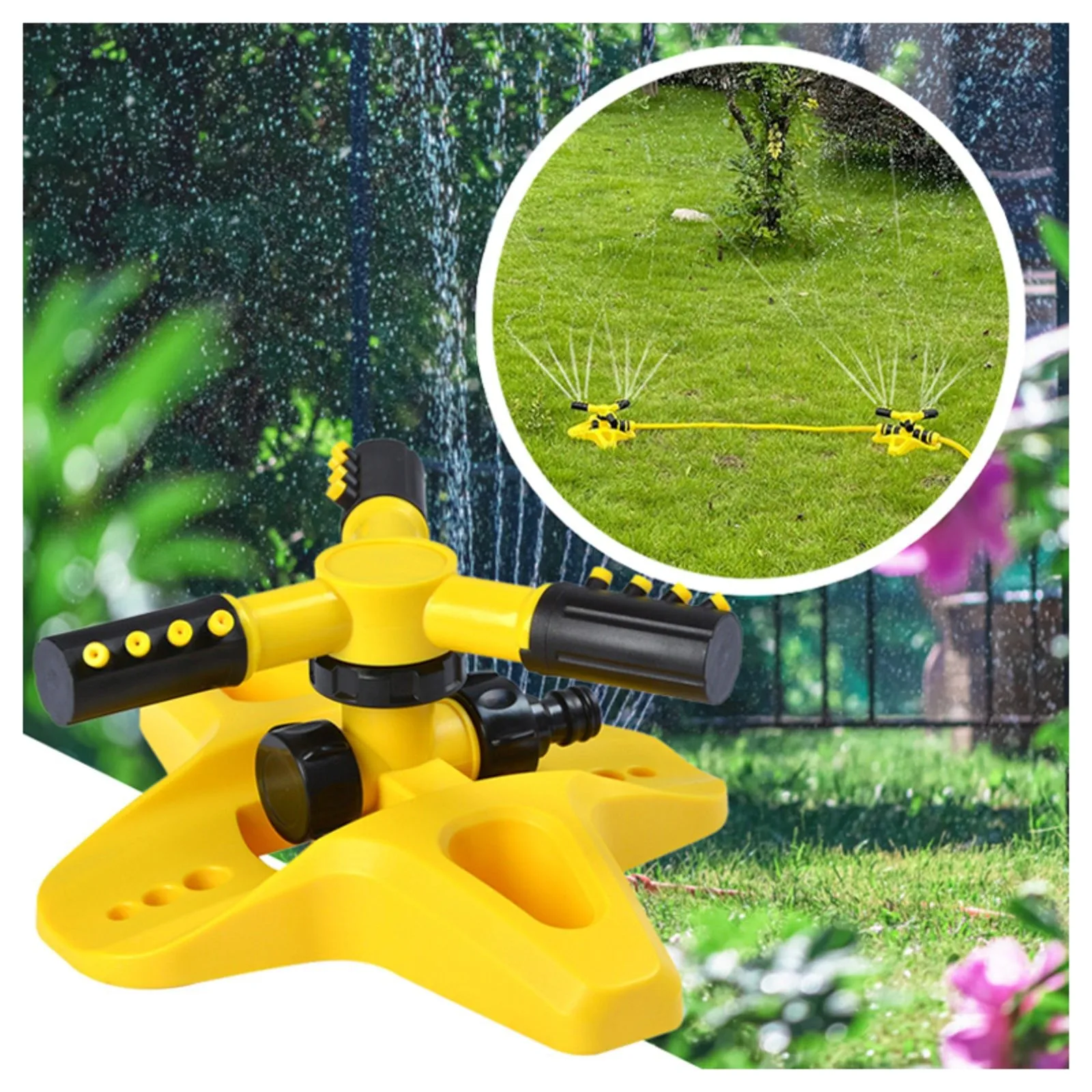 

Eater Hose Sprinkler Rotating Lawn Sprinklers Large Area Coverage Water Sprinkler For Garden Yard Lawn Sprinklers for Small Yard