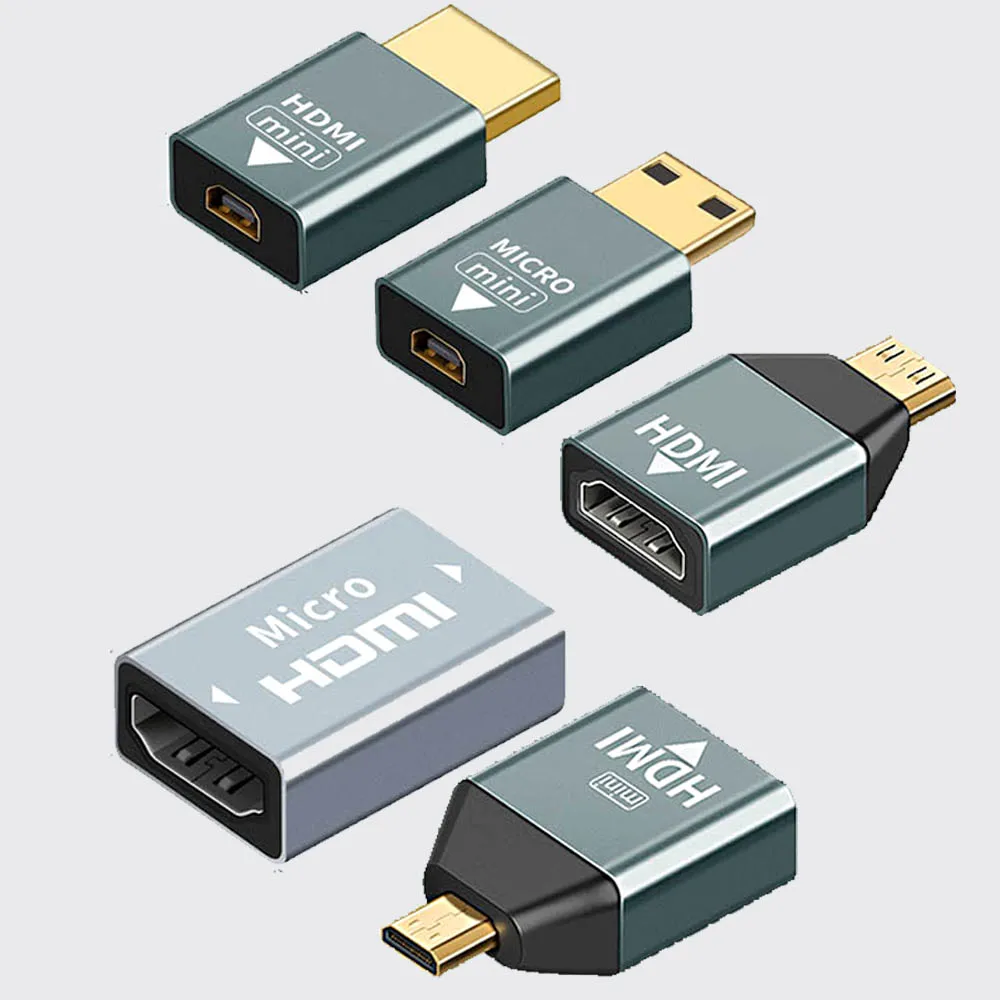 

4K 60HZ Mini Micro to HDMI adapter converter For Laptop Graphics Card Camera TV Monitor HDMI Adapter Audio Video transmissio