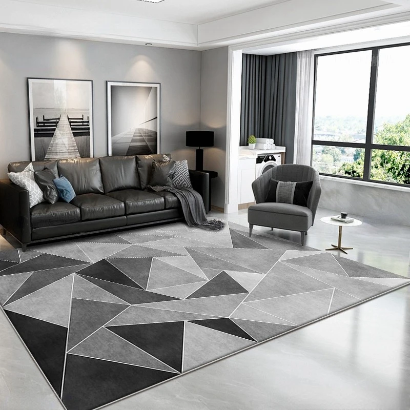 

Nordic Marble Geometry Teenager Room Decoration Carpets for Living Room Bedroom Rug Non-slip Area Rugs Home Washable Floor Mats