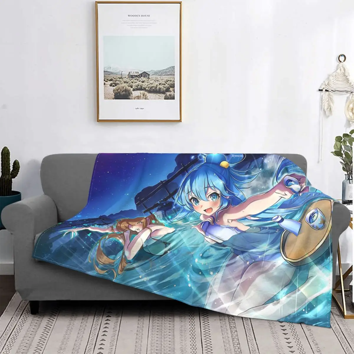 

Hot Springs Blanket KonoSuba An Explosion on This Wonderful World Fleece Flannel Warm Throw Blankets For Sofa Plush Thin Quilt