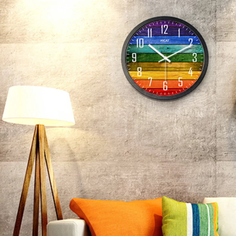 

Creative Round Wall Clock Modern Fashion Bedroom Personality Quartz Luxury Wall Clock Living Room Reloj Pared Home Decor