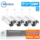 MOVOLS 5MP 8CH Беспроводная CCTV система 1920P наружная Водонепроницаемая Wifi IP камера безопасности Аудио запись P2P комплект видеонаблюдения