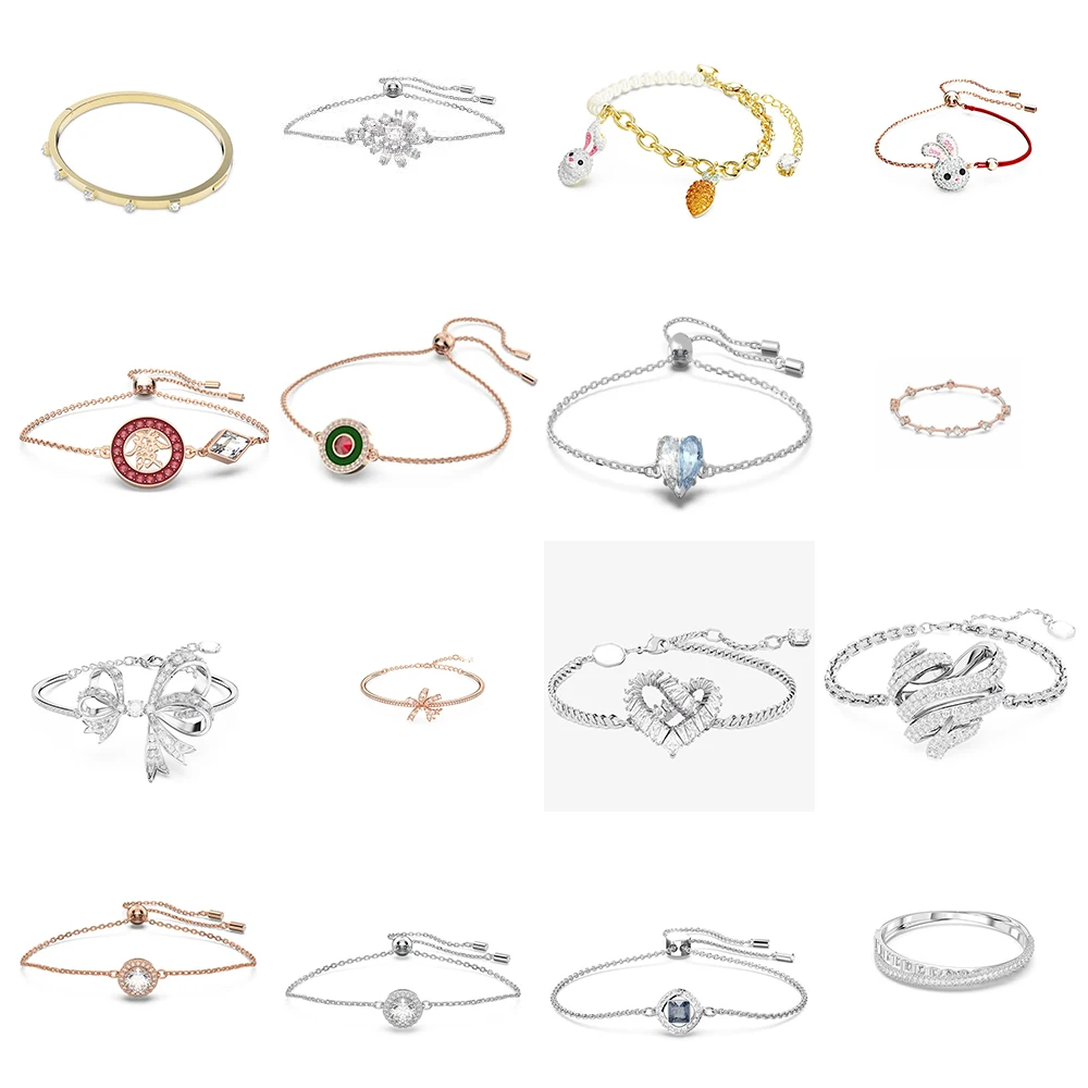 

Модный циркониевый браслет в стиле цепи и звеньев, идеально подходит для милого и романтического образа браслета для женщин