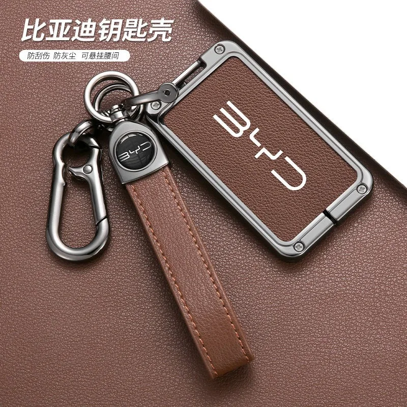 Фото Чехол-накладка из цинкового сплава для смарт-ключа NFC для автомобилей BYD Atto 3, Yuan, Tang EV, Han, Qin, Song Plus, DM-i, Seal, Dolphin, S6, L3, M6, F3, F0 №3