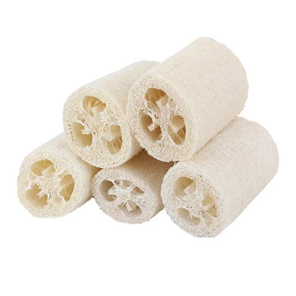 

5pcs Portable Natural Loofah Luffa Bath Body Shower Sponge Scrubber