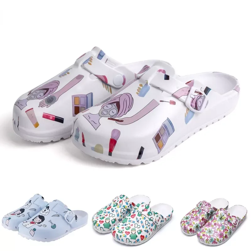 

Soft Doctors Nurses Shoes Medical Anti-slip Clogs Operating Room Slippers Chef Work Flat Flip Flop Suitable for Long Standing