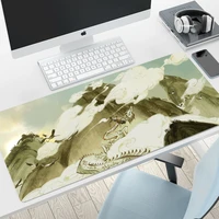 chinese style table mats mouse pad office carpet desk pad surface mouse mat 90x40cm big mousepad rubber mat for computer table