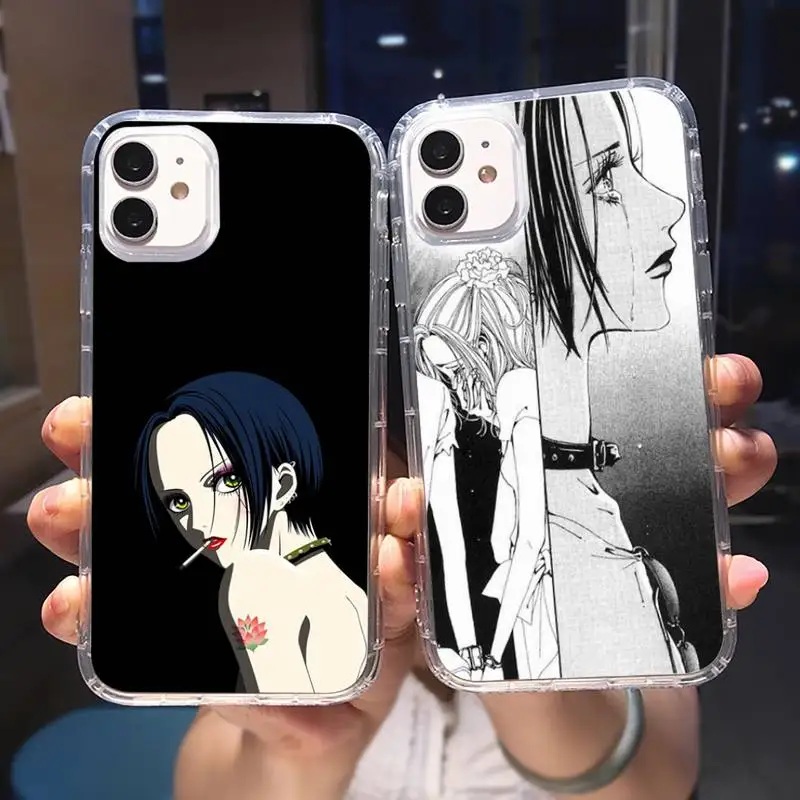 

Nana Anime Phone Case Transparent For iPhone 6 7 8 11 12 13 S Mini Pro X XS XR MAX Plus Cover Funda Shell