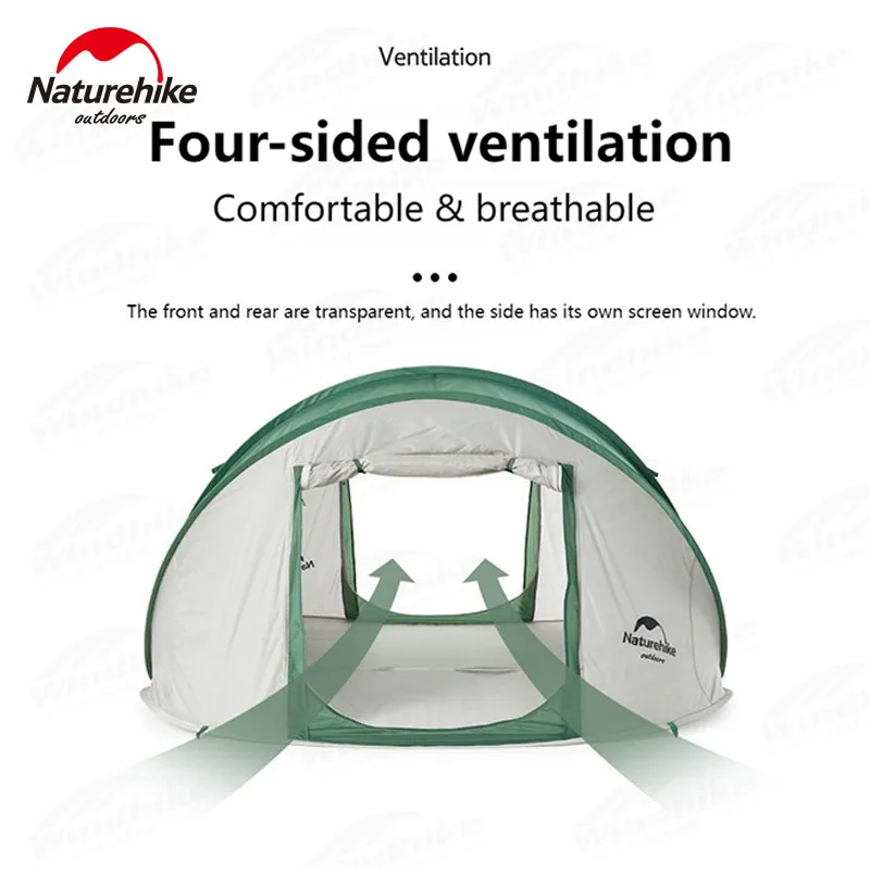 Палатка Naturehike автоматическая складная портативная уличная туннельная для сада