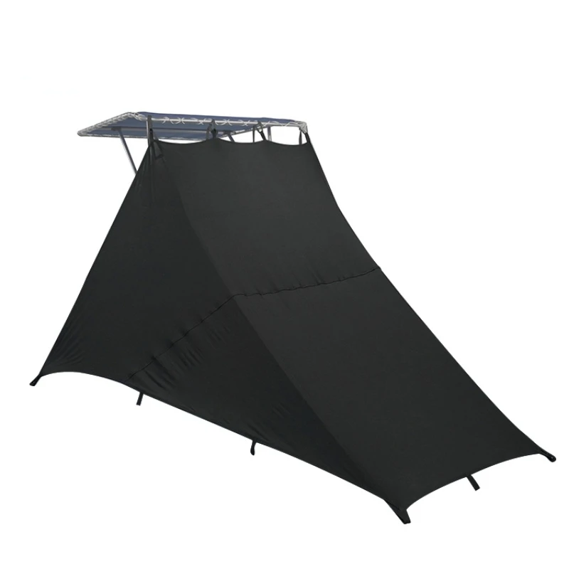 Dyed PU Coating Marine Boat Canopy Bimini Top Extension Sun Boat Shade