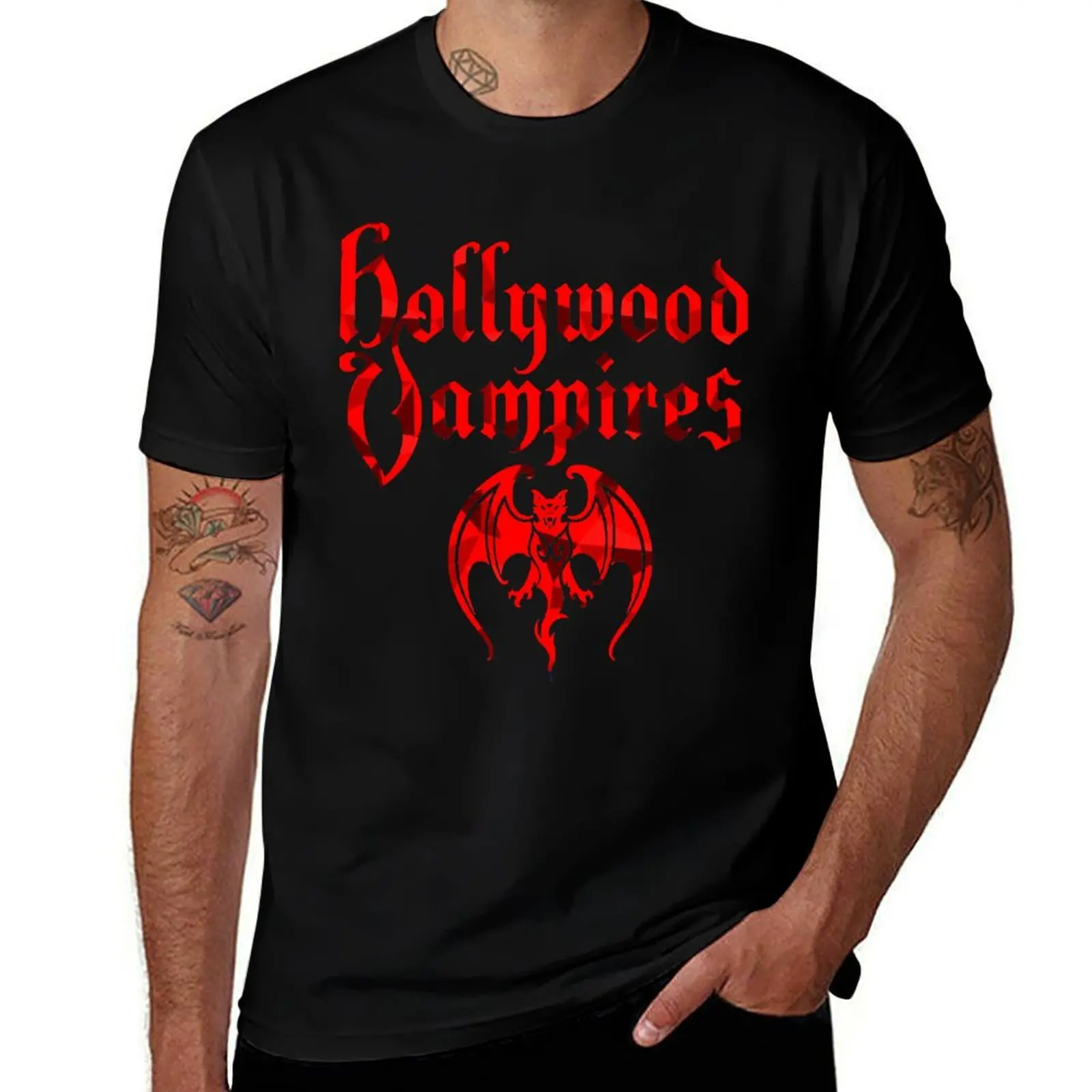 Мужская футболка Hollywood Vampires хлопок