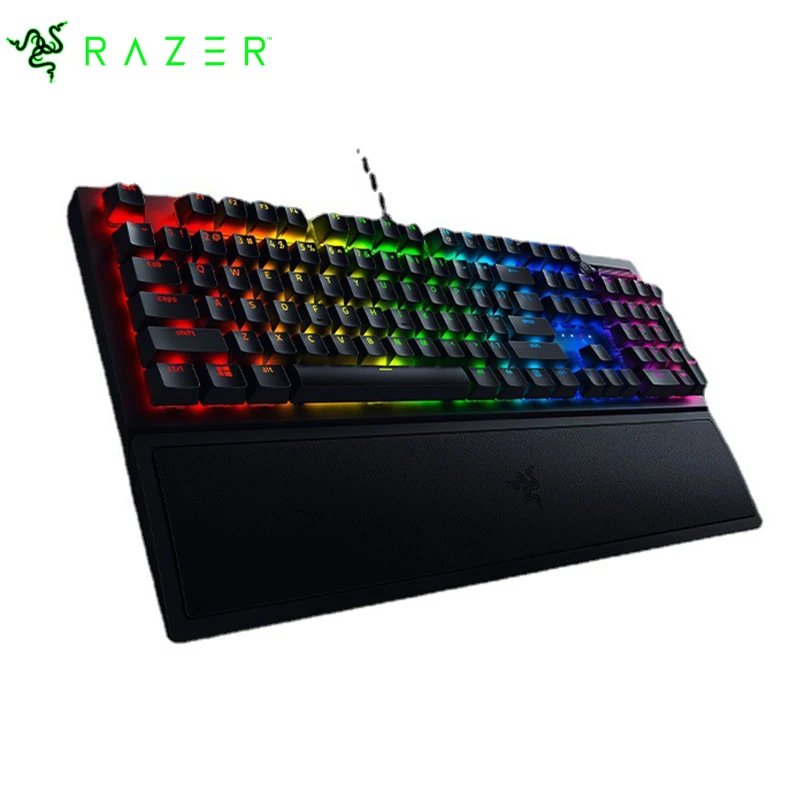 

Игровая механическая клавиатура Razer blackтна V3, Черная Вдова, паук, E-sports, механическая клавиатура с подсветкой и ручной поддержкой для компьютера, клавиатура 104