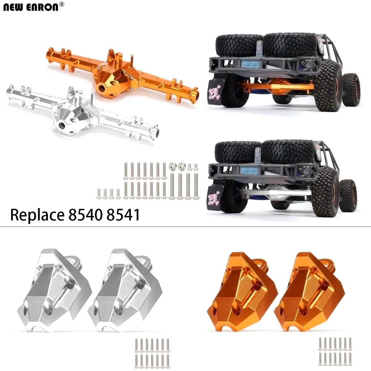 Новый ENRON сплав CNC задняя ось корпус коробки передач Diff Carrier #8540 #8541 для радиоуправляемого автомобиля Traxxas 1/7 UDR Unlimited Desert Racer 85086-4