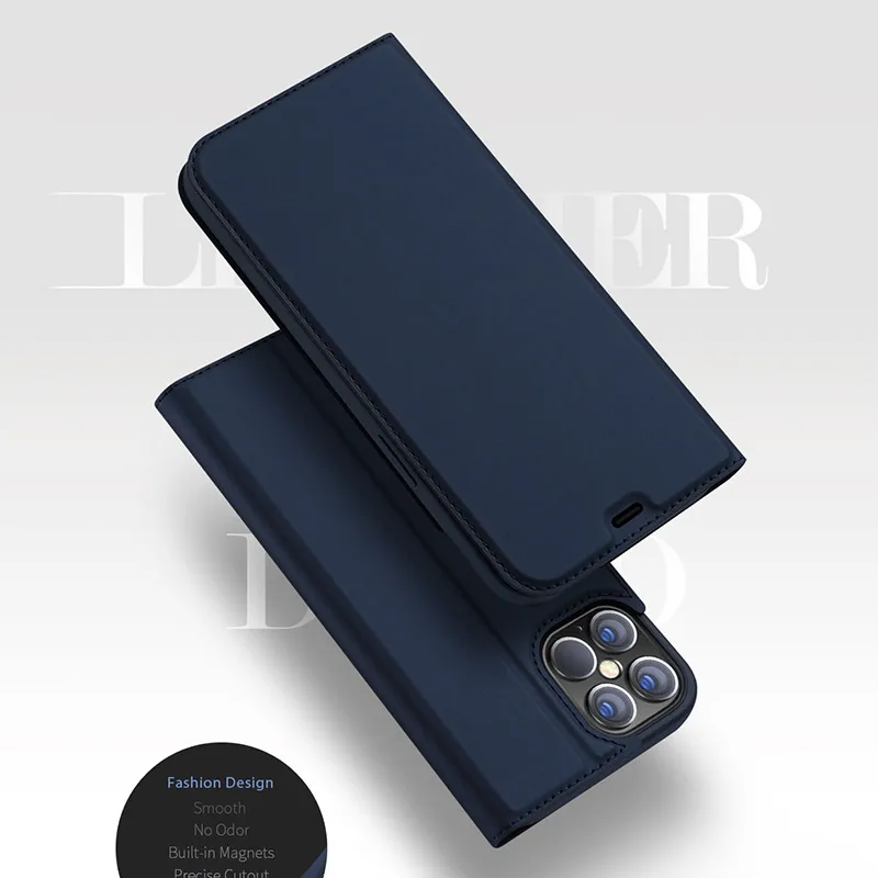 Ультратонкий кожаный чехол-кошелек DUX DUCIS для Iphone SE 7 8 Plus X XS XR 11 12 13 14 Pro Max деловой
