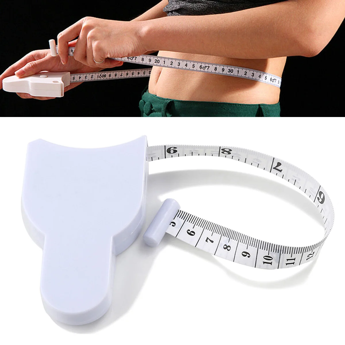 

Self-tightening Body Measuring Tape Ruler 150cm/60 Inch Sewing Tailor Dressmaking Measure Ruler Meter Film for Waist Chest Legs