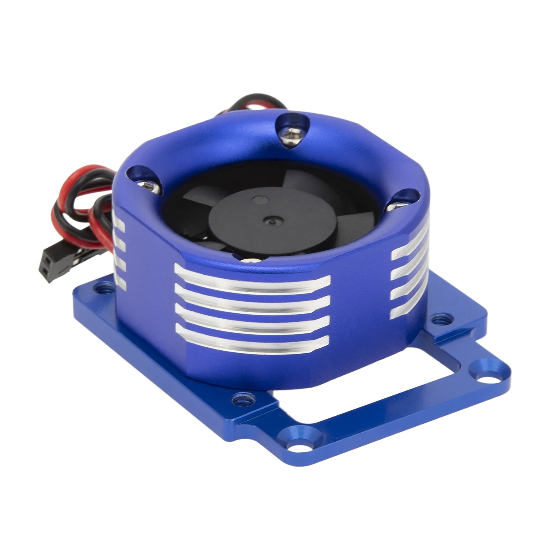 

yfan Aluminum Motor Heatsink with LED Colorful Heat Sink Cooling Fan for 1/8 4WD SLEDGE MONSTER TRUCK 95076-4