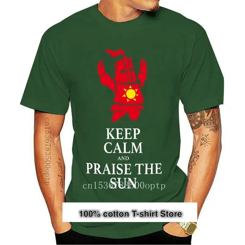 

Футболка с принтом солнца Herren, неформальная летняя футболка с надписью «Keep Calm Praise the Sun Herren»