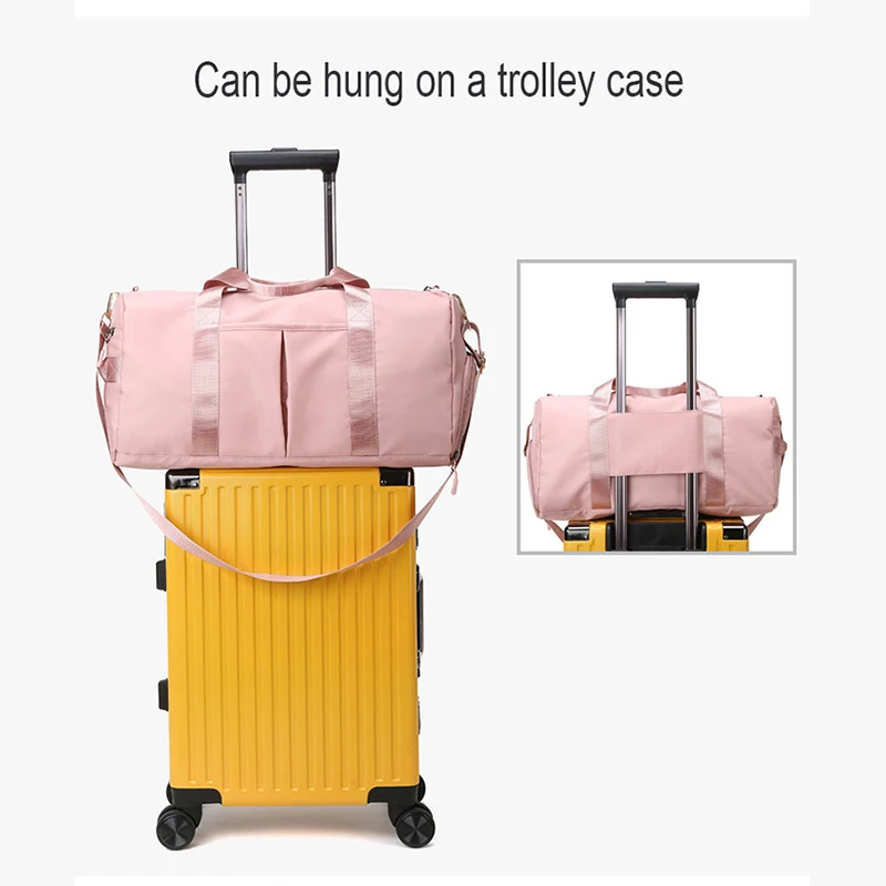 30L Fitness Travel Backpack, Waterproof Luggage Bag With Independent Shoe Bags, Rucksack for Hiking, Camping