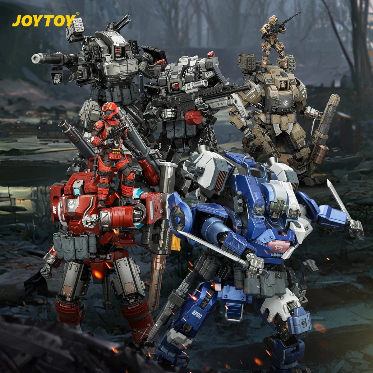 Фото Фигурки JOYTOY Dark Source 1/25, серия APOC Mech: Thor 02 Iron Skybearer, Cosmic Zenith, Mystic Armor 02, Crusher №1
