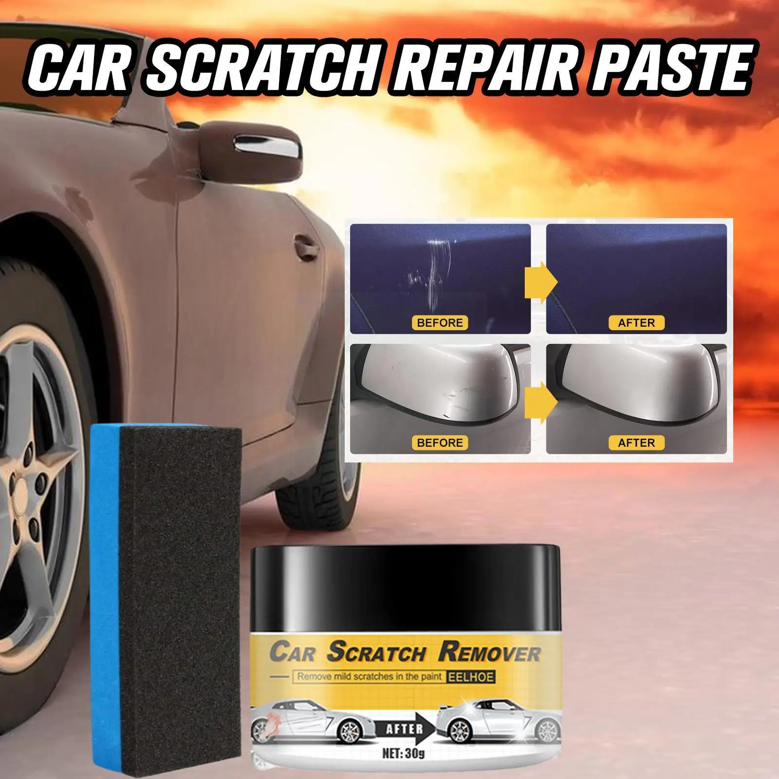 

Car Scratch Repair Paste Car Remover Kits Scratch Repair Touch Repair Body Clear Tool Remove Paint Paste Car Body Up Compou U8F7