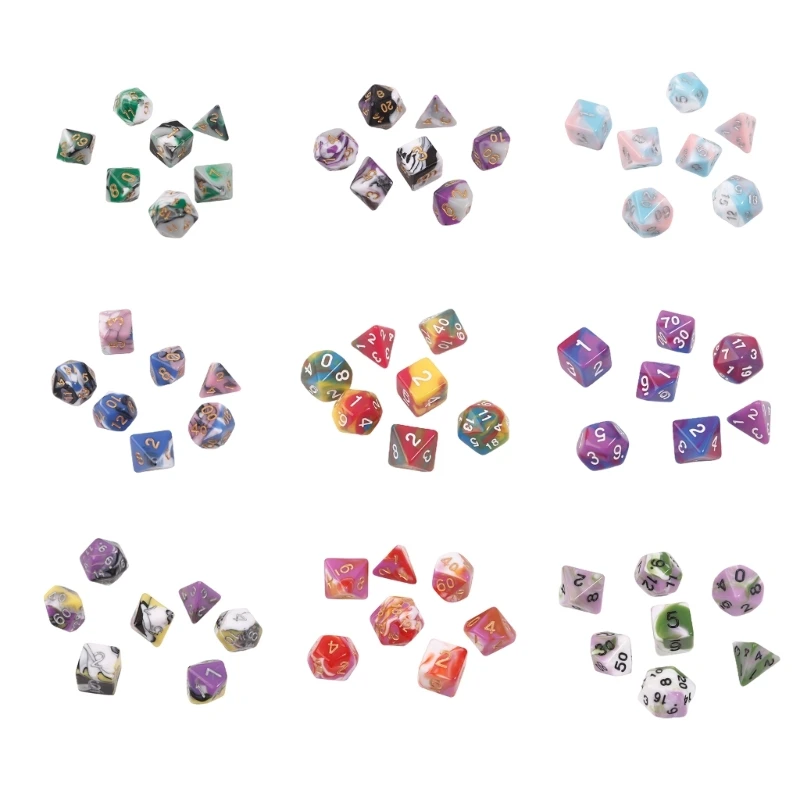 

DND-Dice,Polyhedral Set D&D-Dice Set for Dungeon-and-Dragons RPG-Table Game