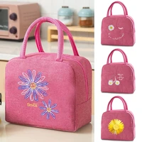 women lunch bag portable insulated cooler lunch bento pouch thermal cooler food picnic camping travel hiking lunch bags for kids