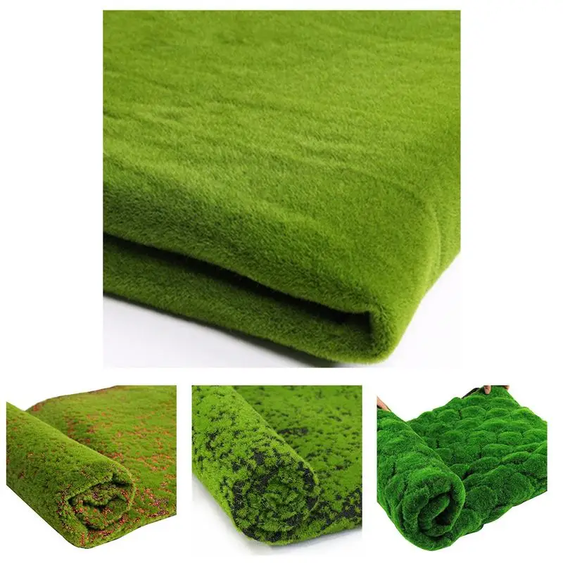 

M1M Christmas Easter Straw Mat Green Artificial Lawn Carpet Fake Turf Home Garden Moss DIY Wedding Decoration Grass