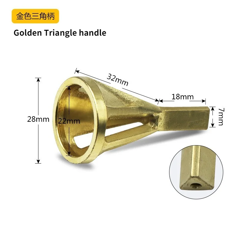 1 шт. треугольная/Шестигранная ручка для снятия заусенцев Инструмент из